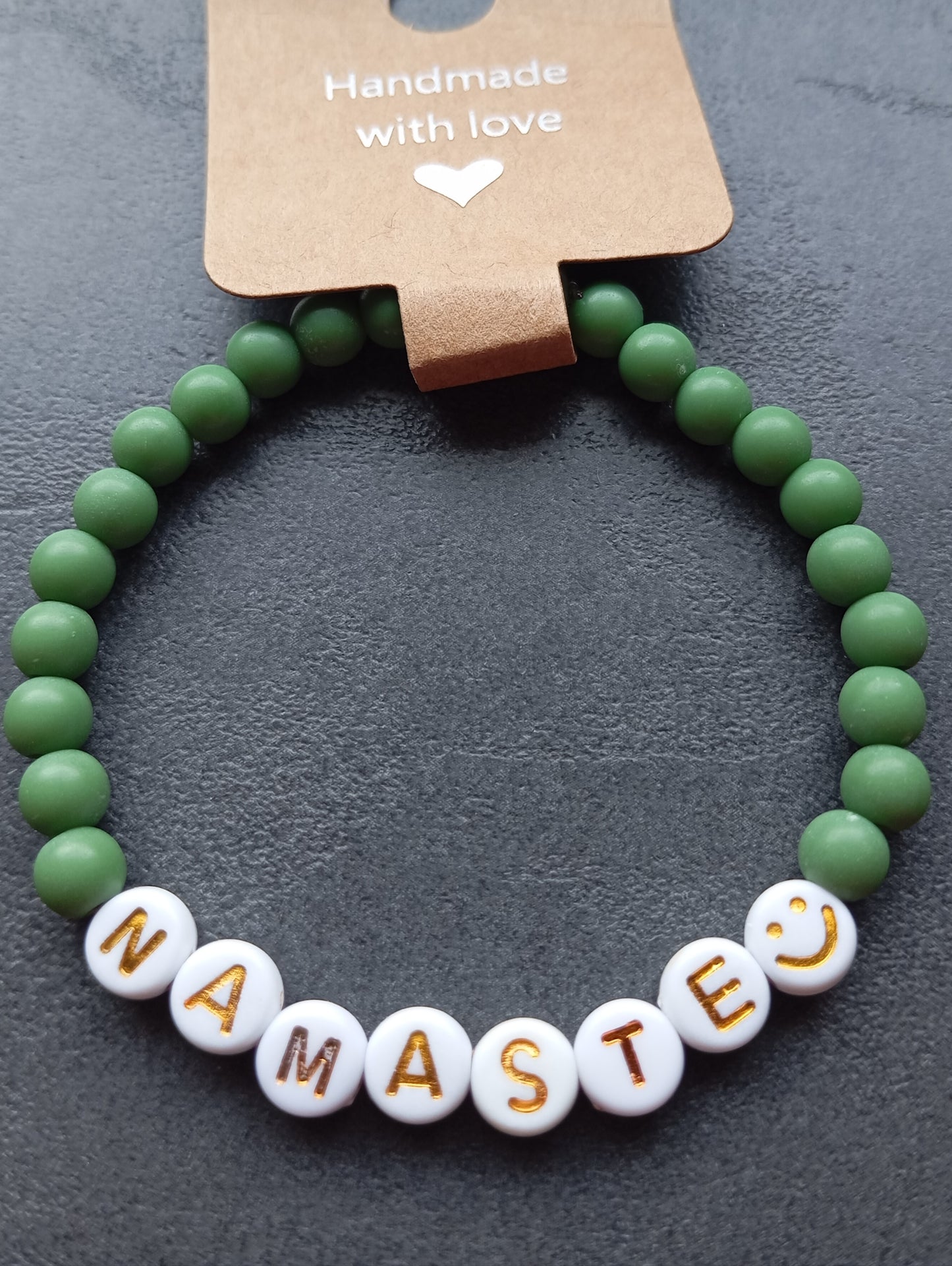 Armband Namaste grün