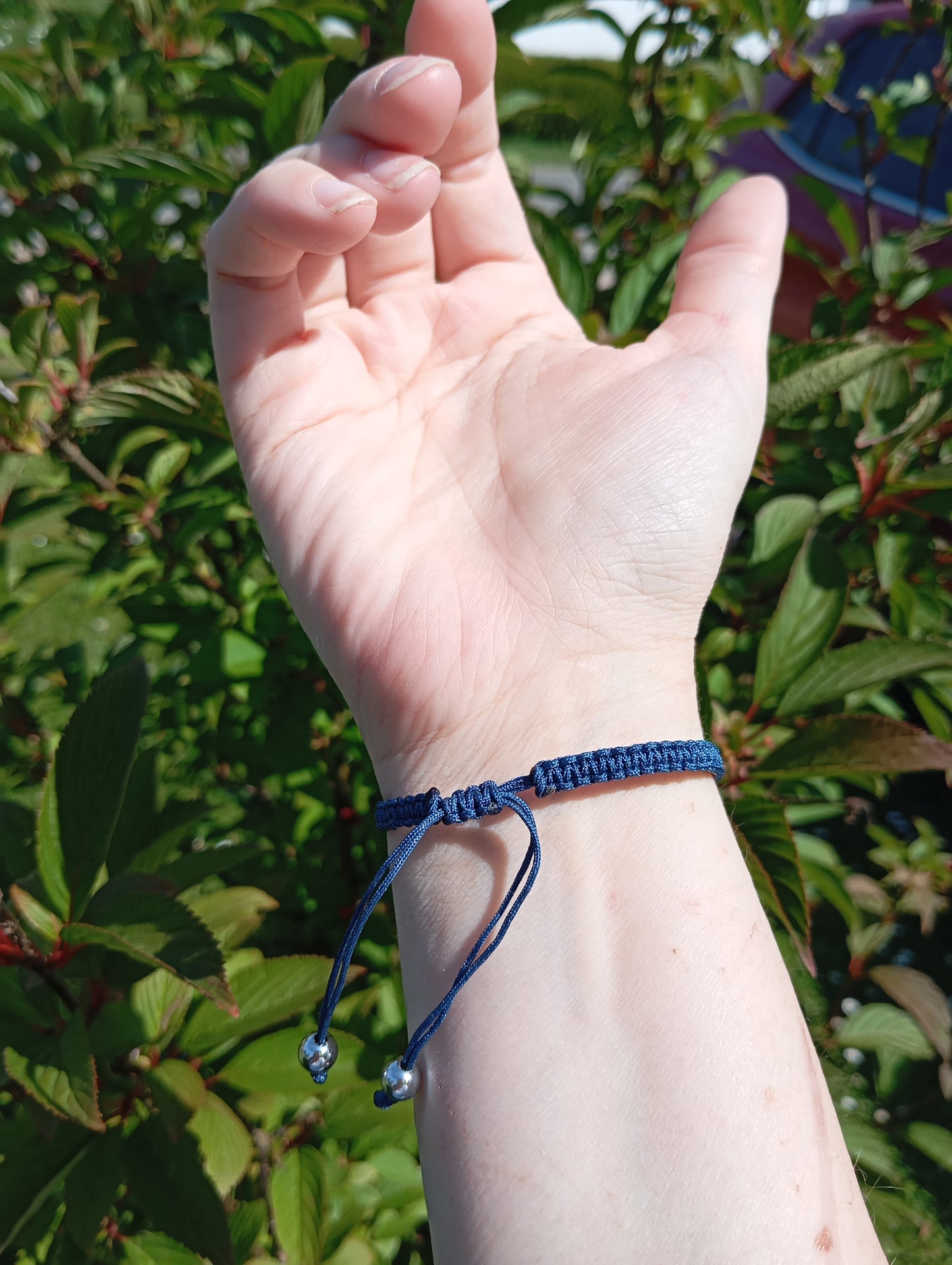 Makramee Armband ♾️ Infinity Blue