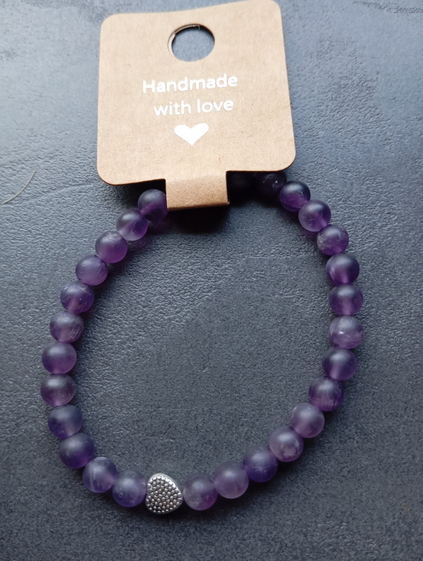 Armband Amethyst Herzglanz