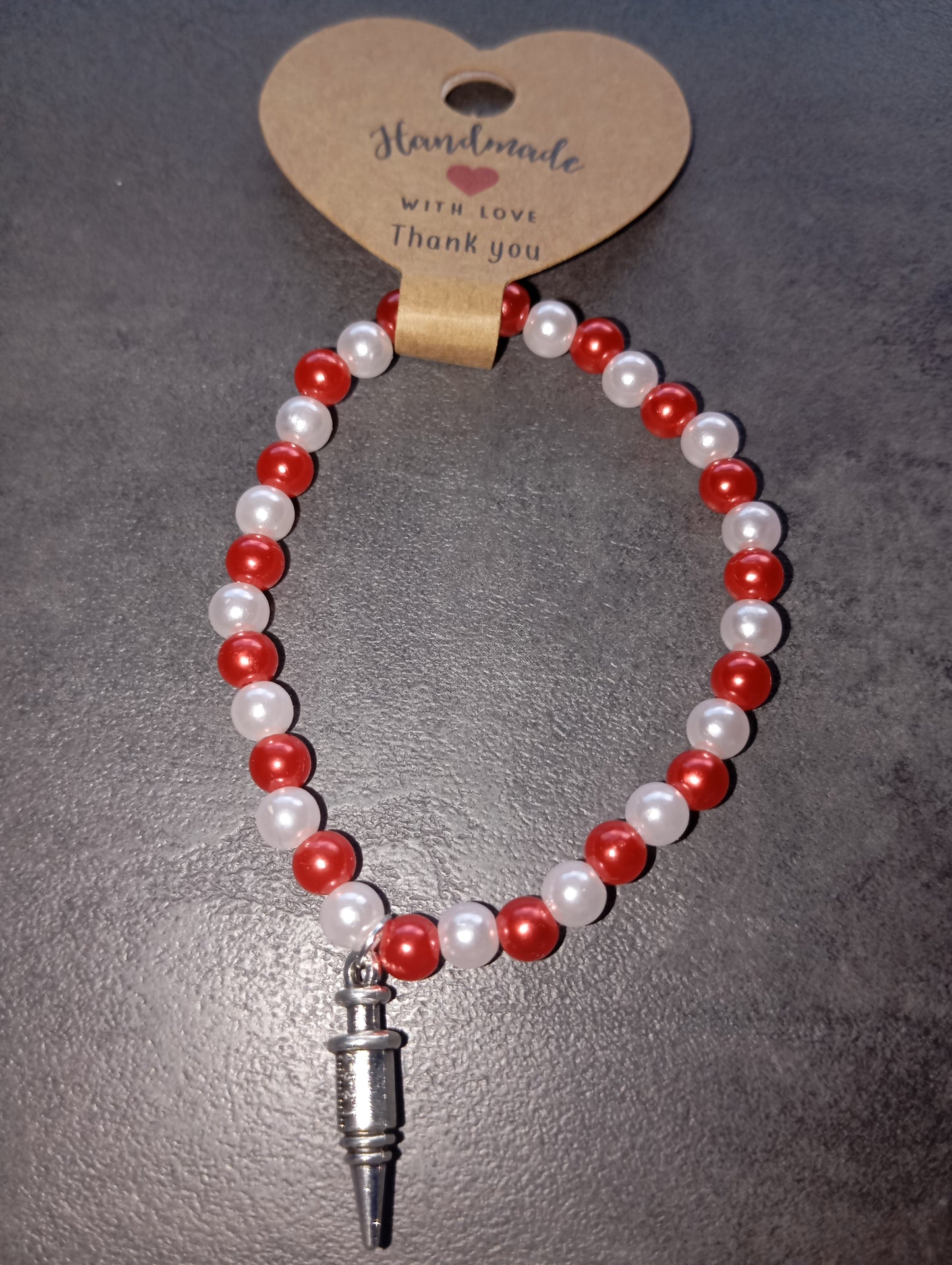 Armband Spritze rot weiß