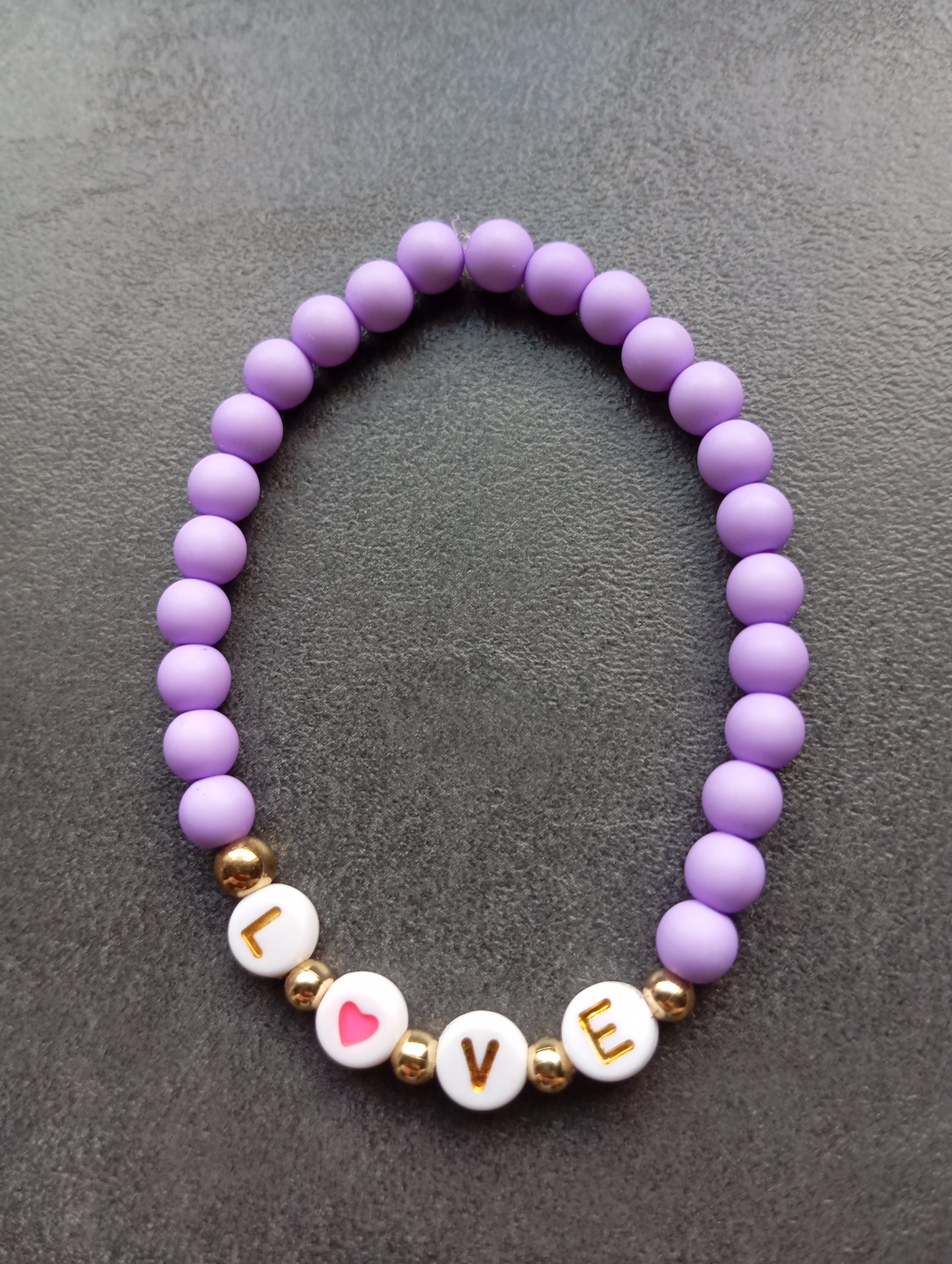 Armband Love in Lilac