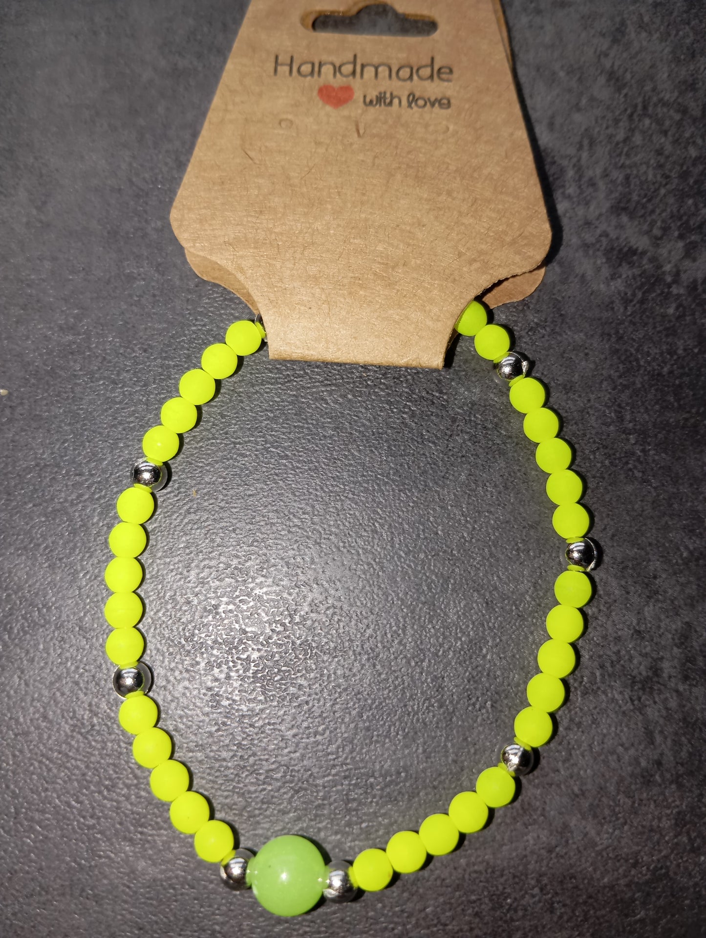 Armband neon gelb