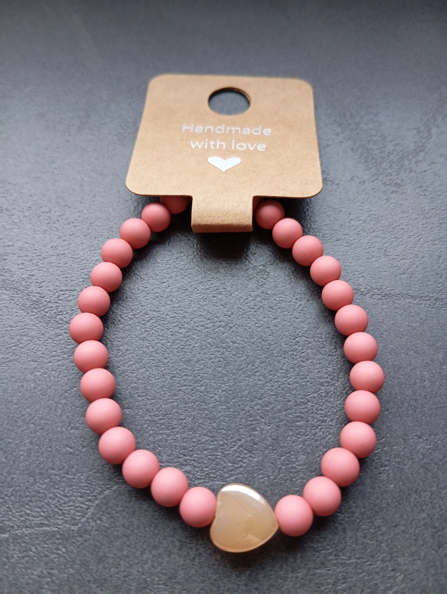 Armband Peach Heart