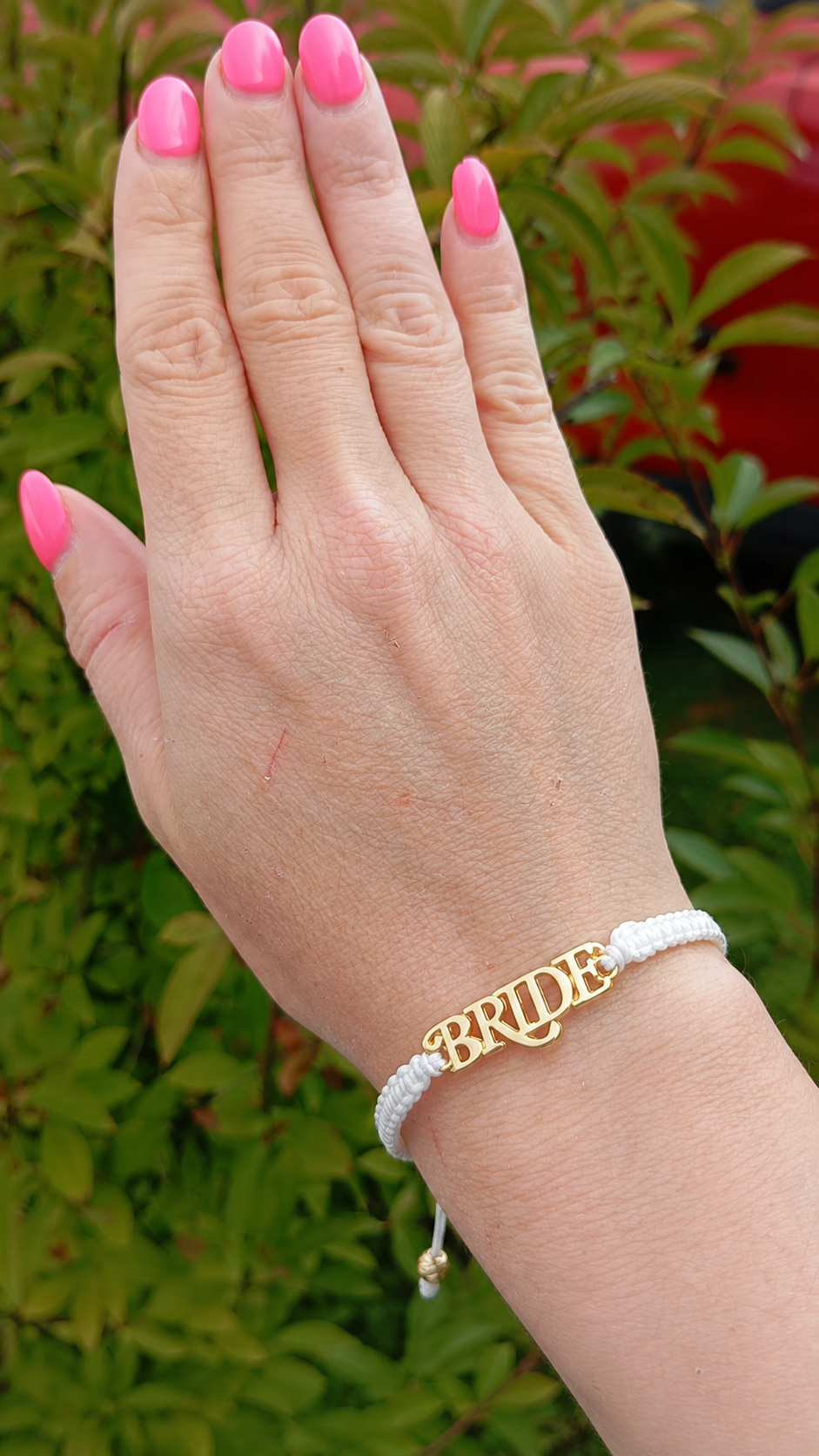 Makramee Armband Bride Glow 🤍✨