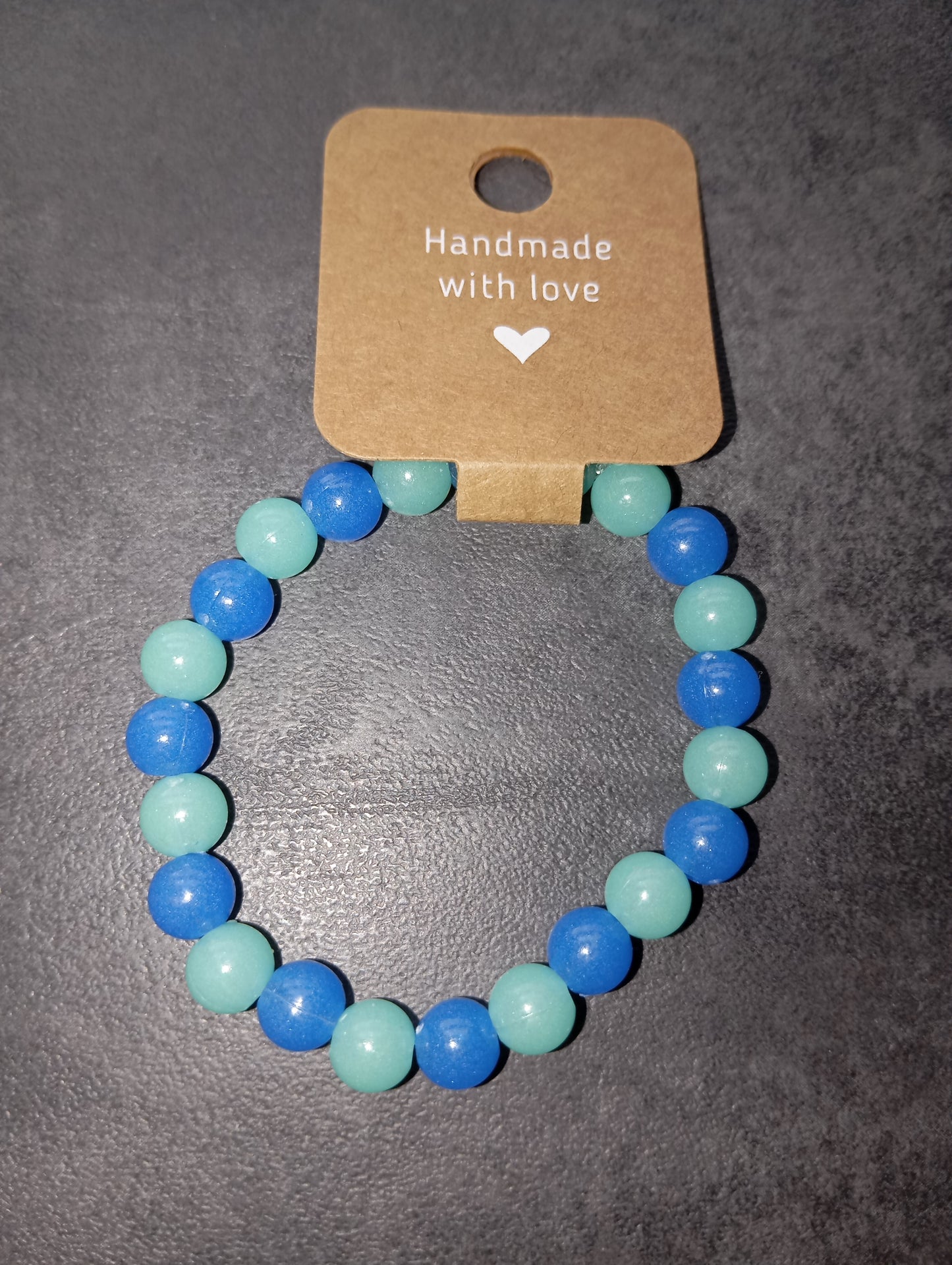 Armband neon blau
