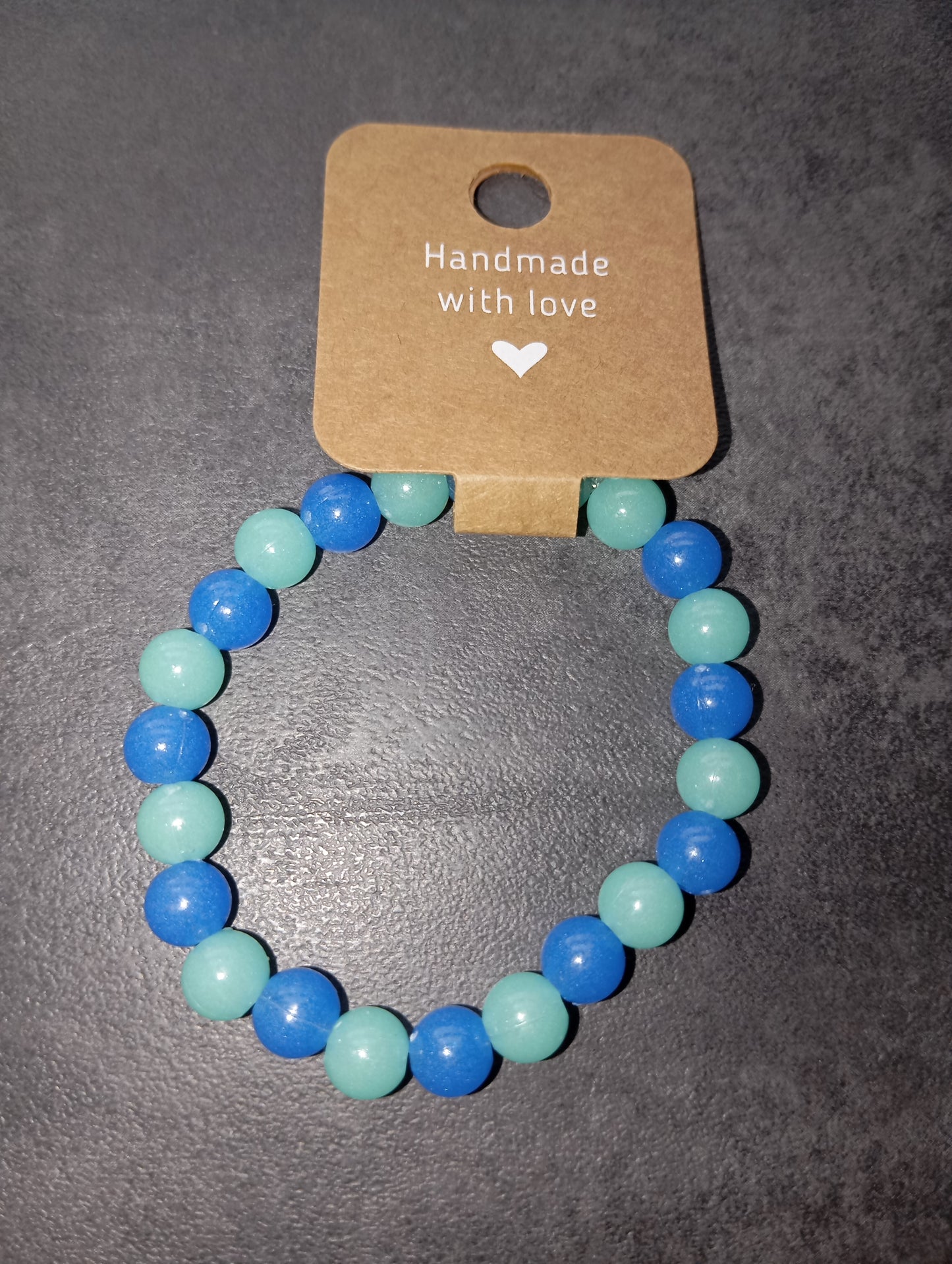 Armband neon blau