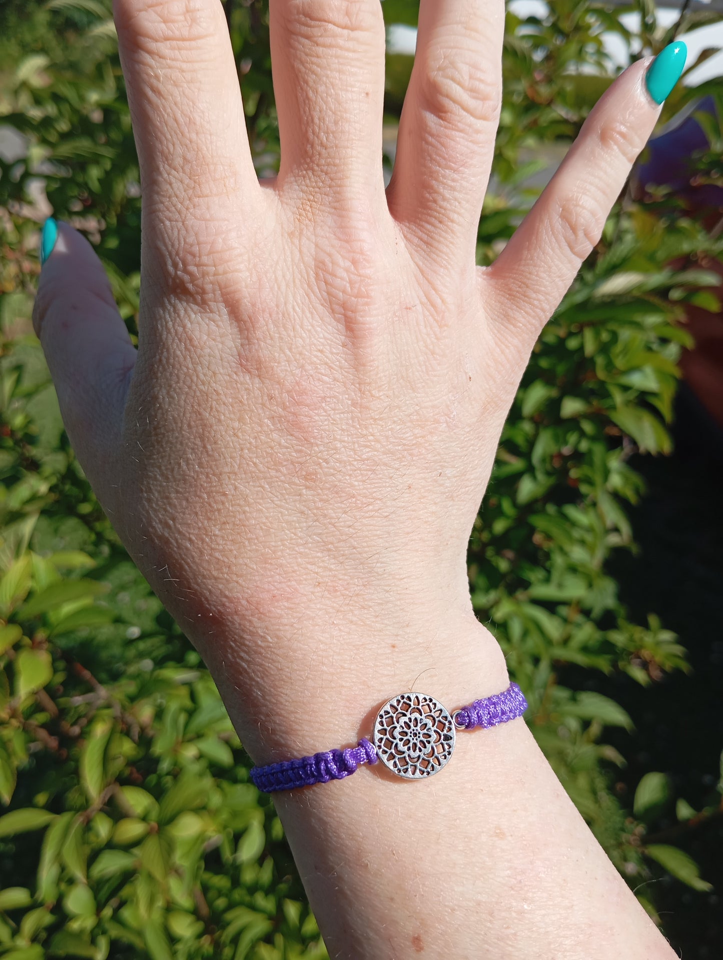 Makramee Armband Mandala