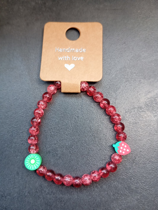Armband Erdbeerzauber