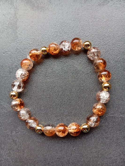 Armband Herbst braun gold