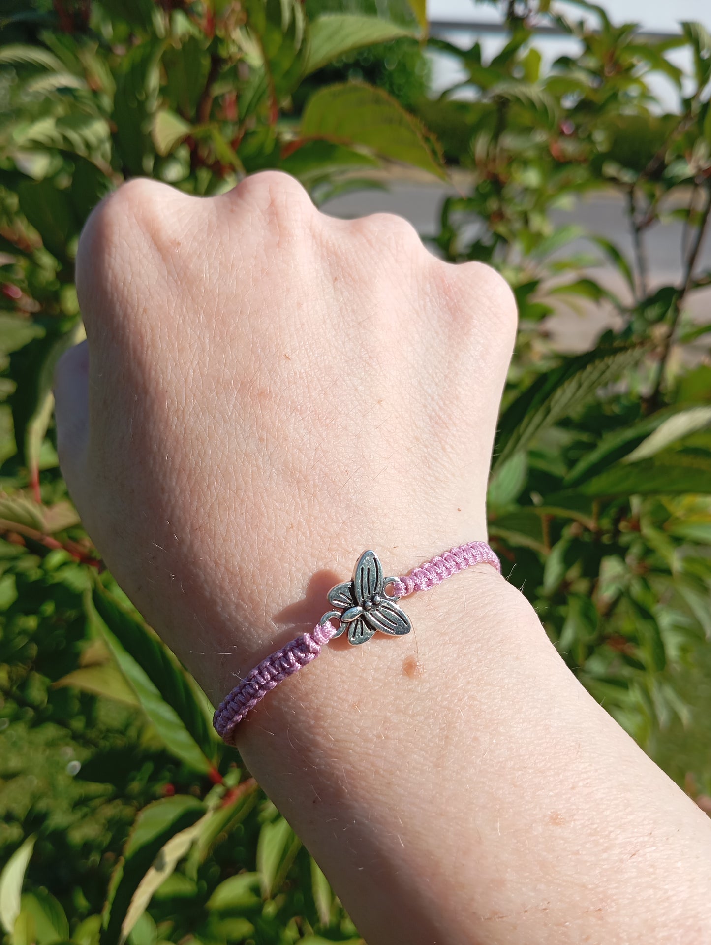 Makramee Armband Schmetterlingszauber