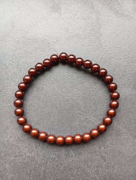 Armband Magic Pearls braun