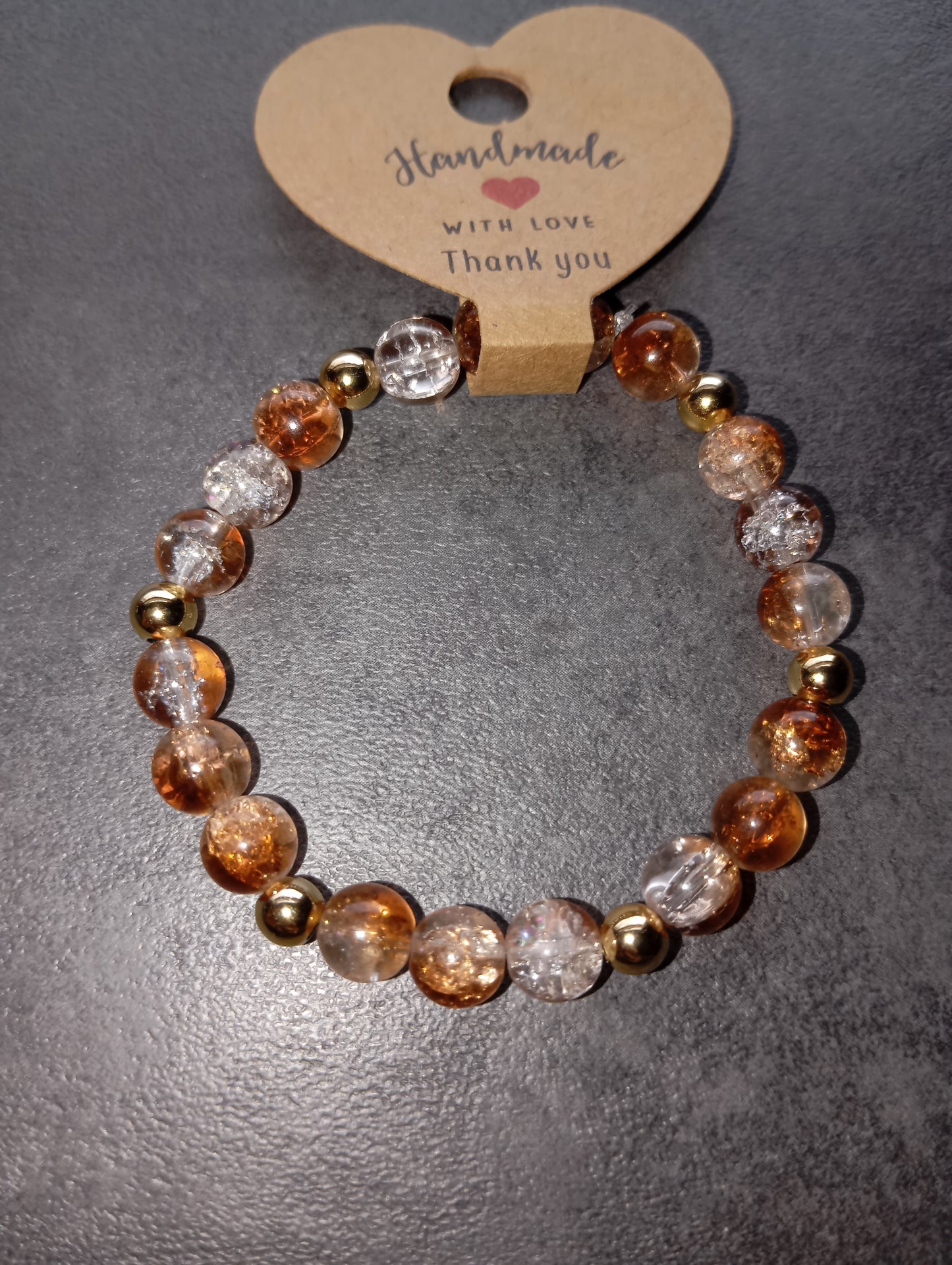 Armband Herbst braun gold