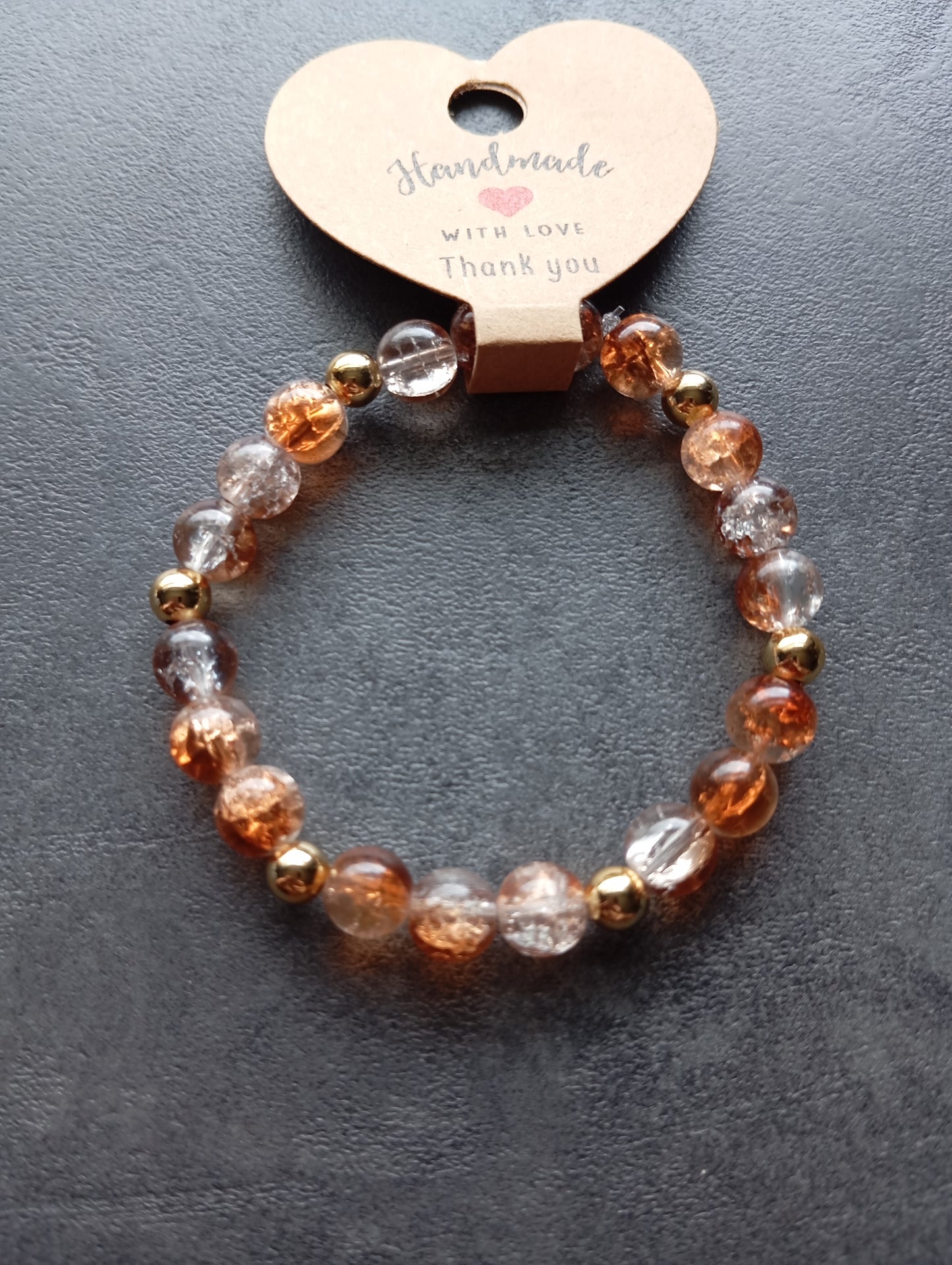 Armband Herbst braun gold