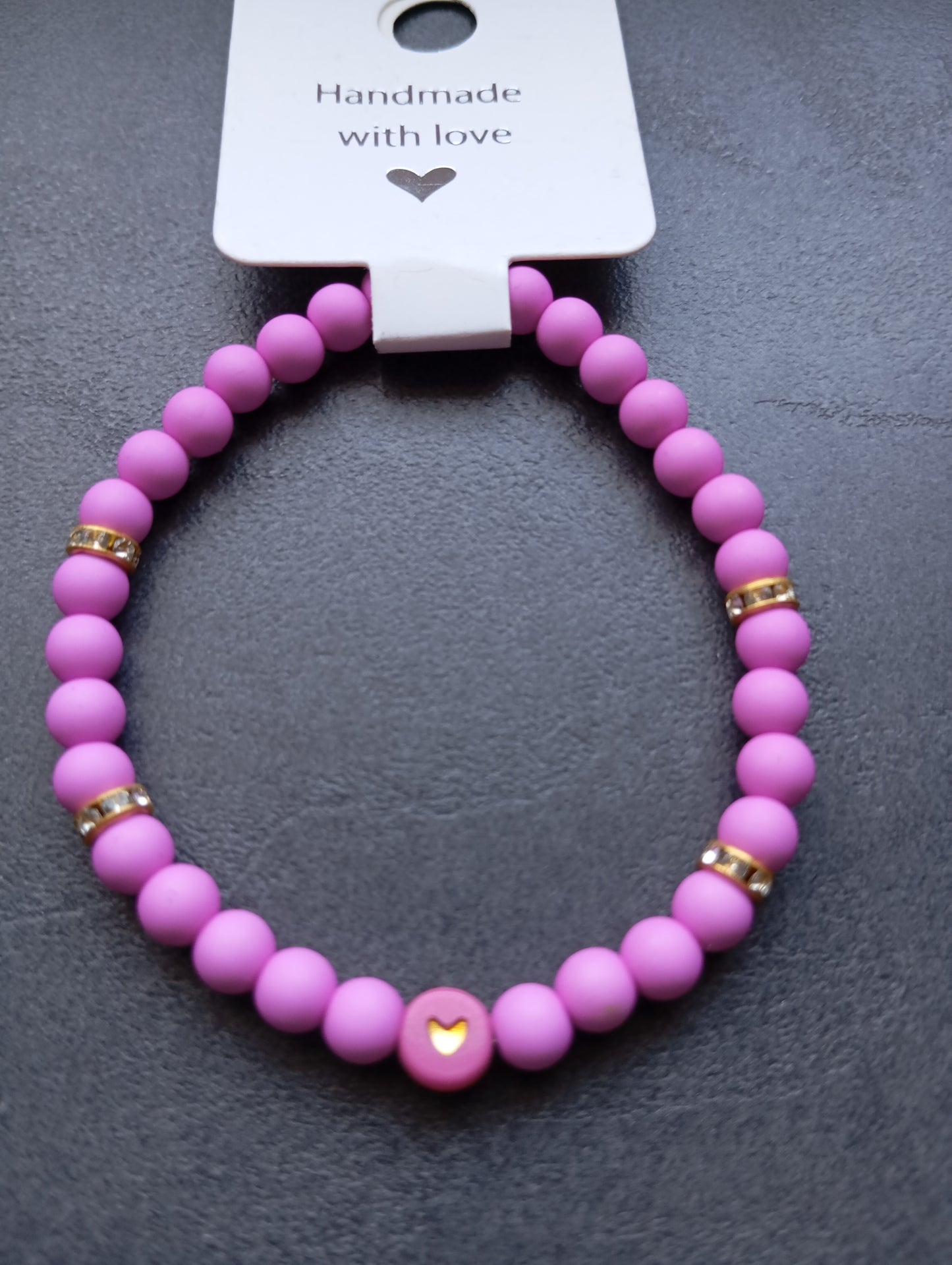 Armband Pink Heart Shine