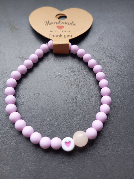 Armband Soft Pink Heart