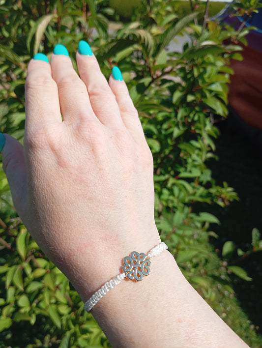 Makramee Armband Lebensblüte