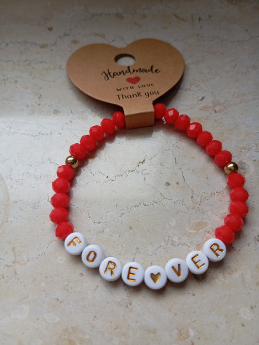 Armband Ein Versprechen in Rot