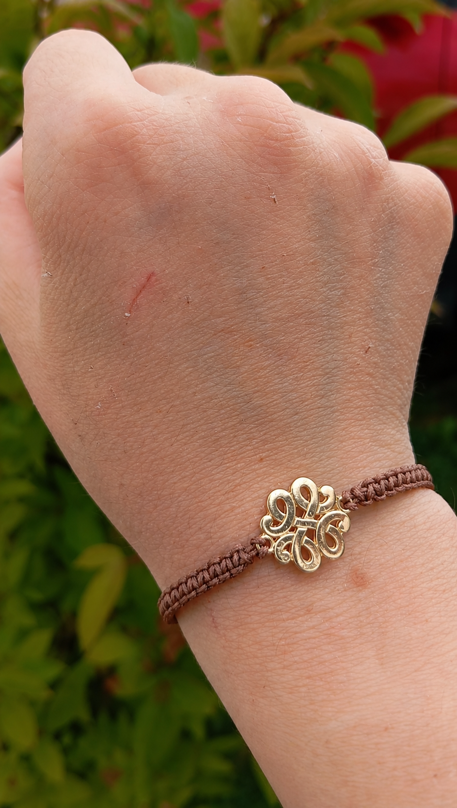 Makramee Armband Golden Ornament ✨🤎