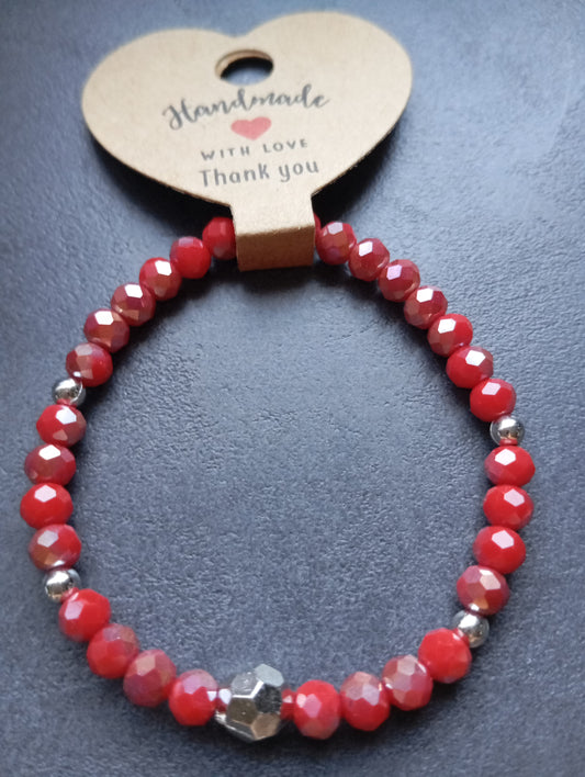 Armband Weihnachtsrubin