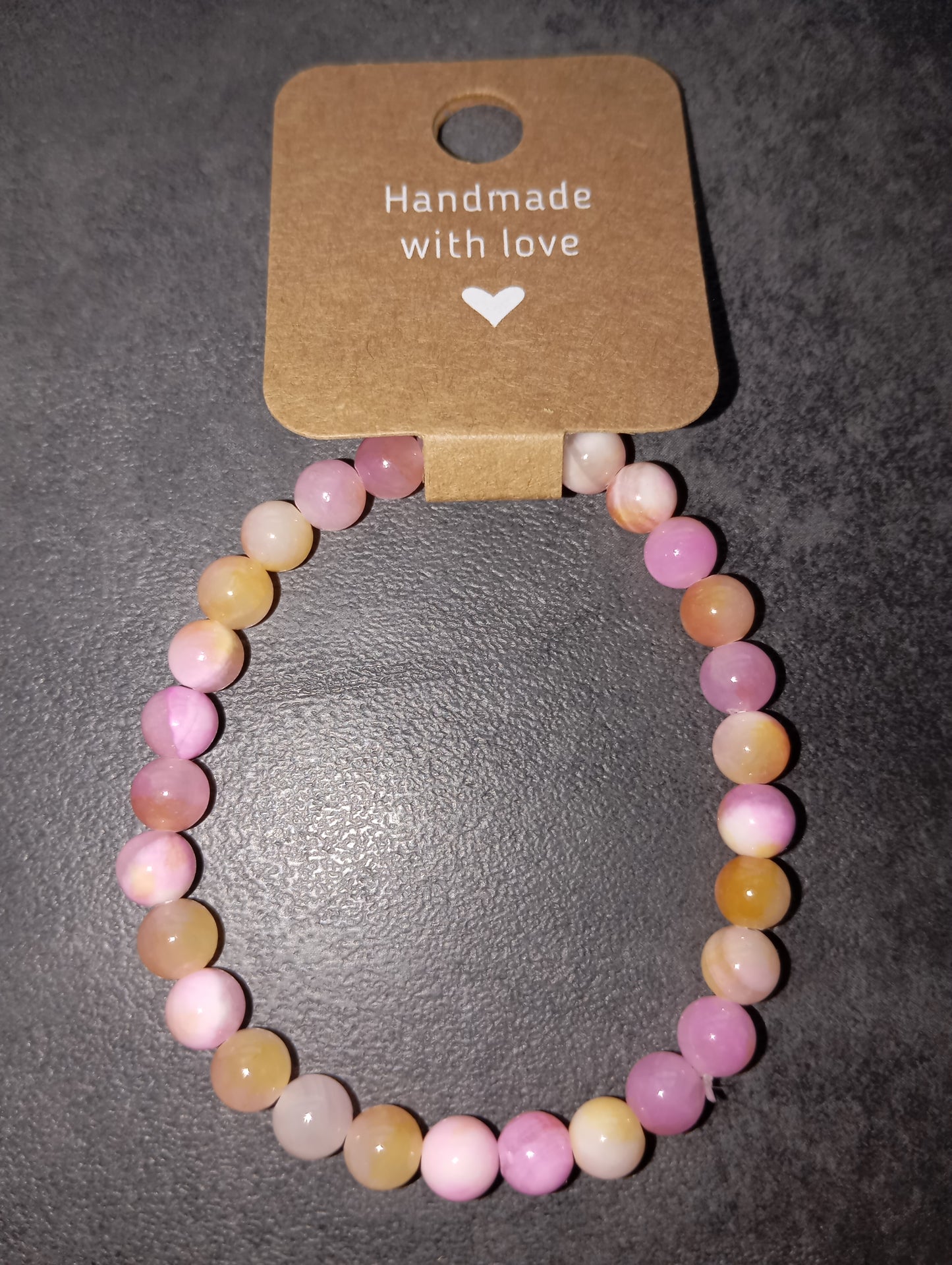 Armband orange rosa