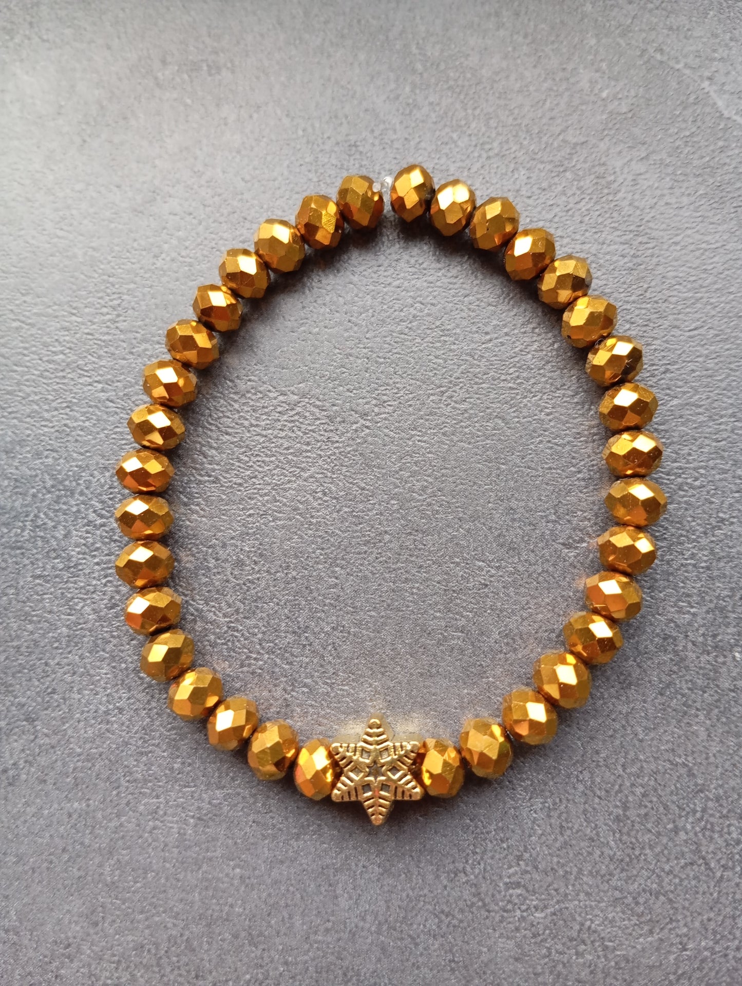 Armband Golden Snowflake