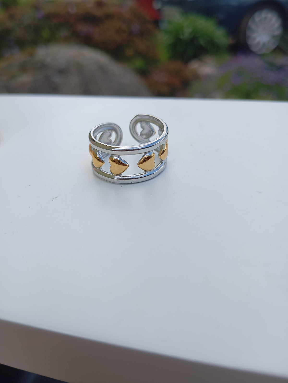 Ring Golden Hearts