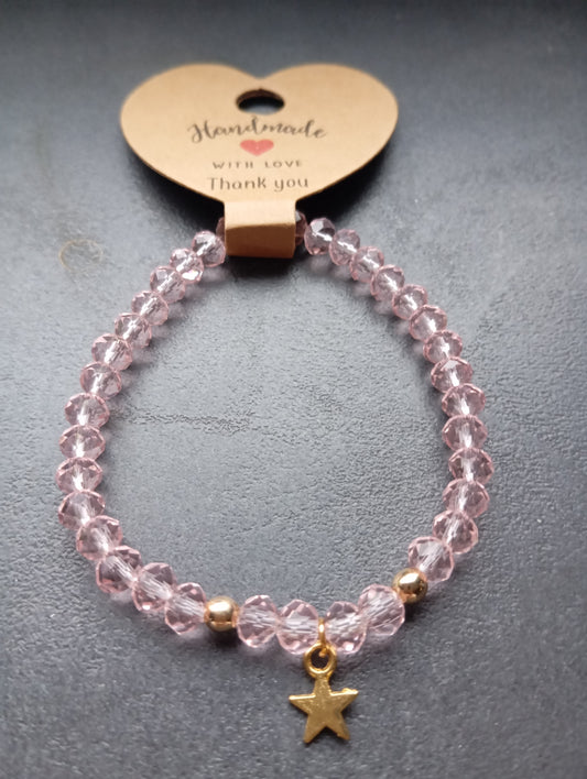 Armband Rosy Crystal Star