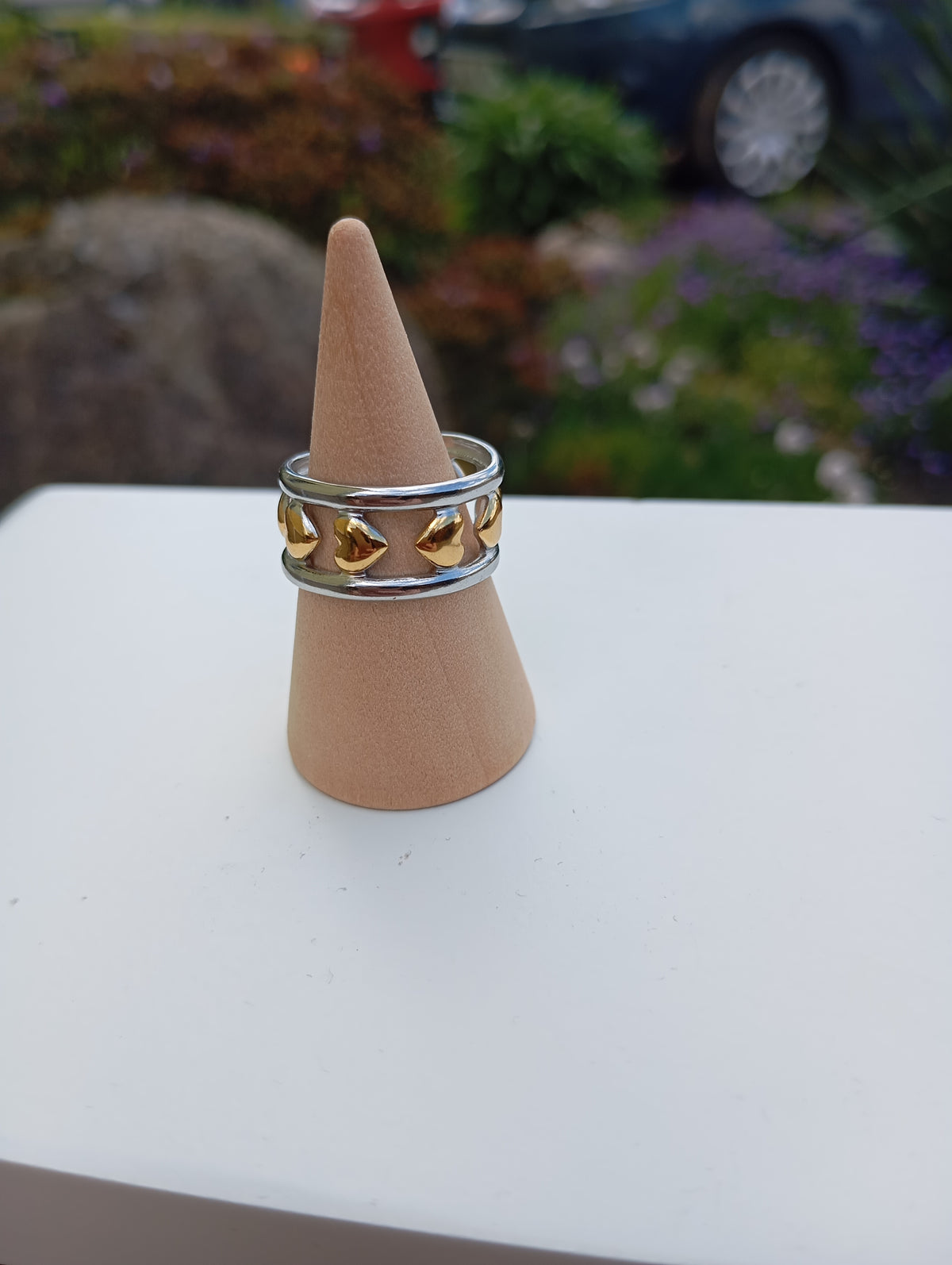 Ring Golden Hearts