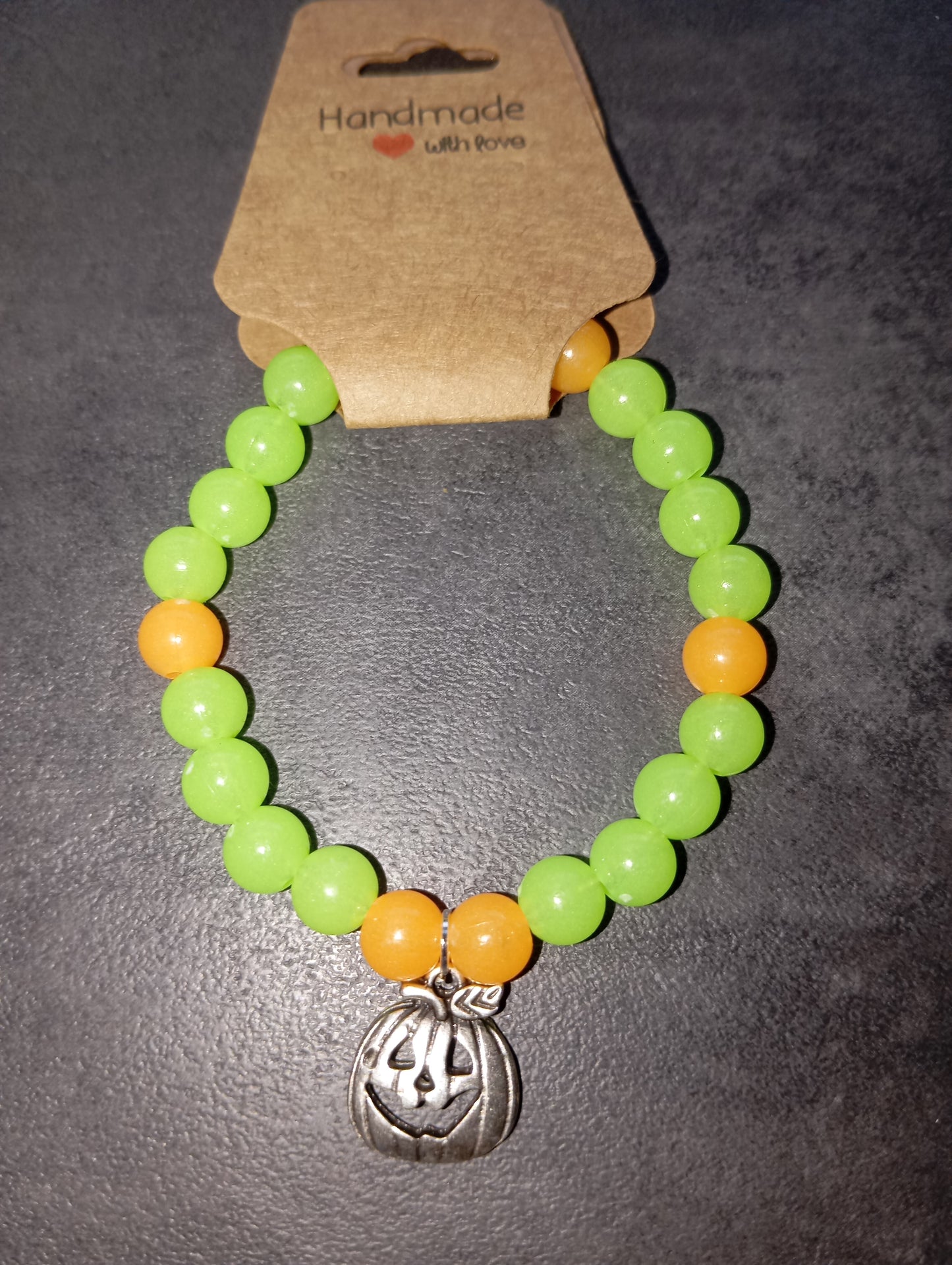 Armband neon Kürbis