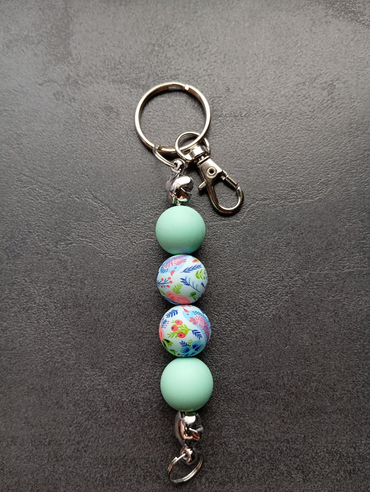 Schlüsselanhänger Blütenzauber Mint