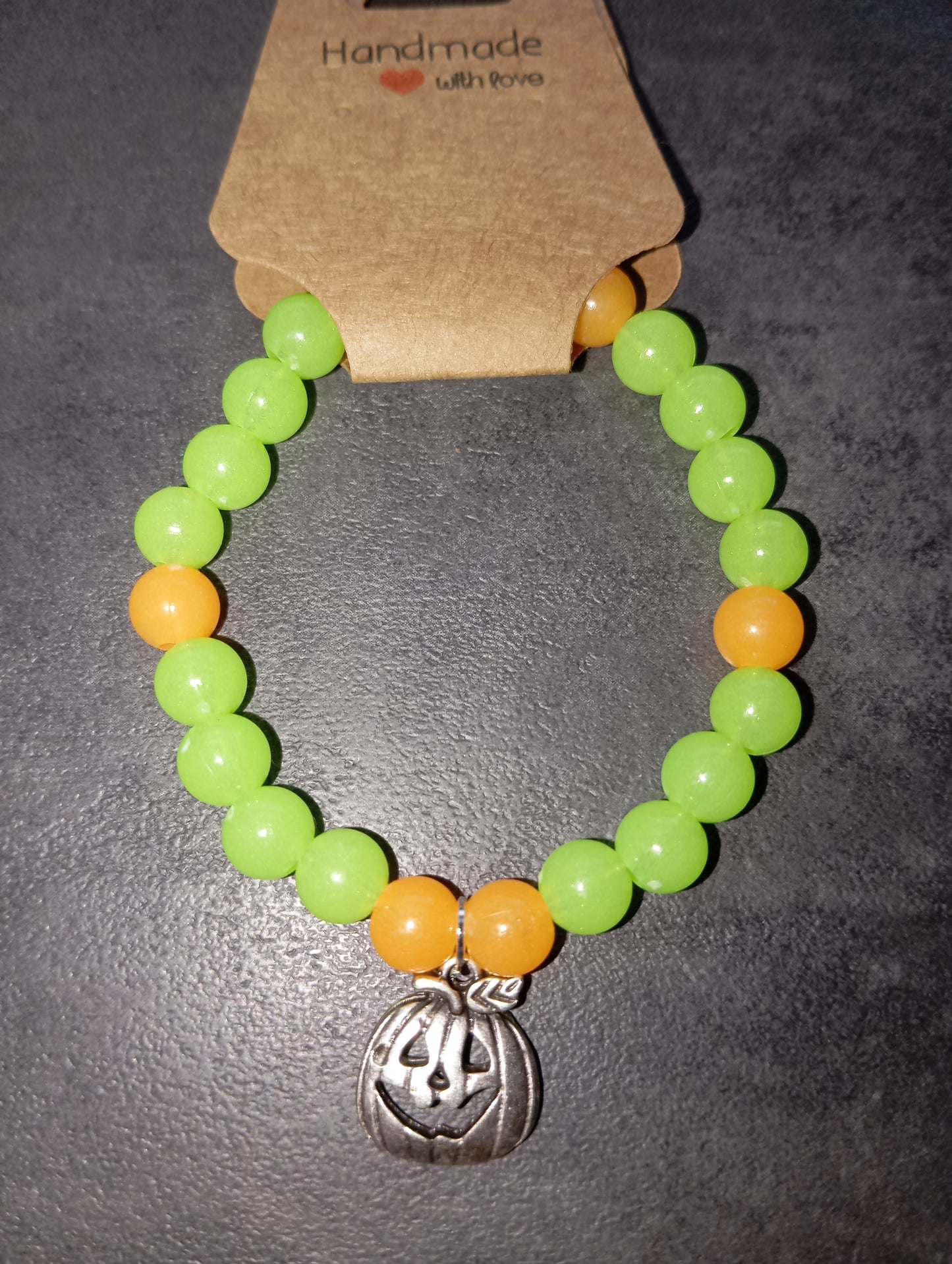 Armband neon Kürbis