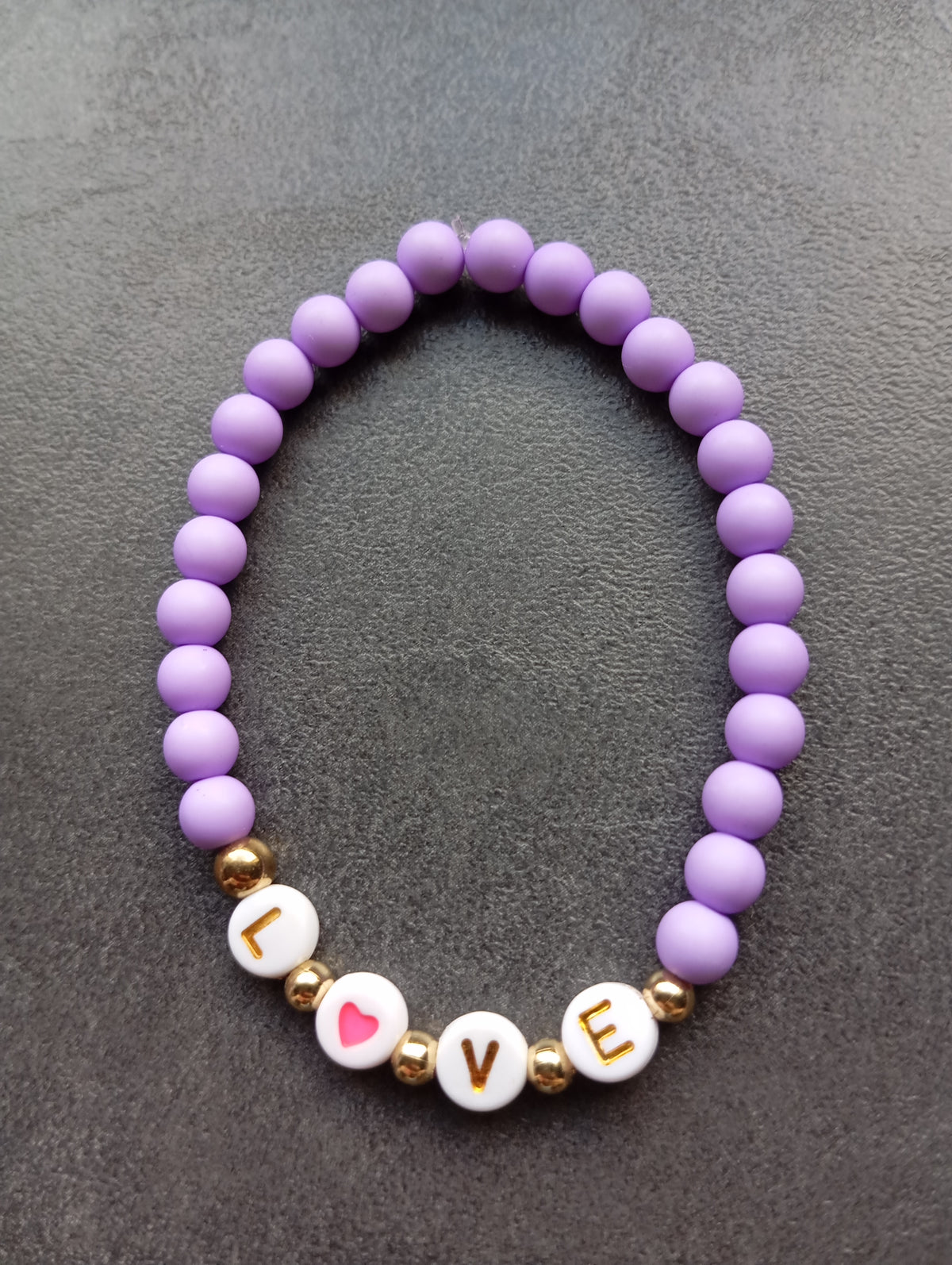 Armband Love in Lilac