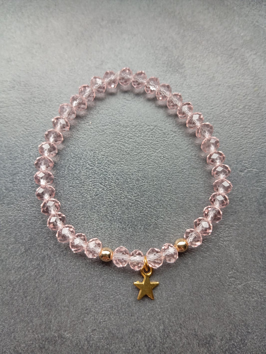 Armband Rosy Crystal Star