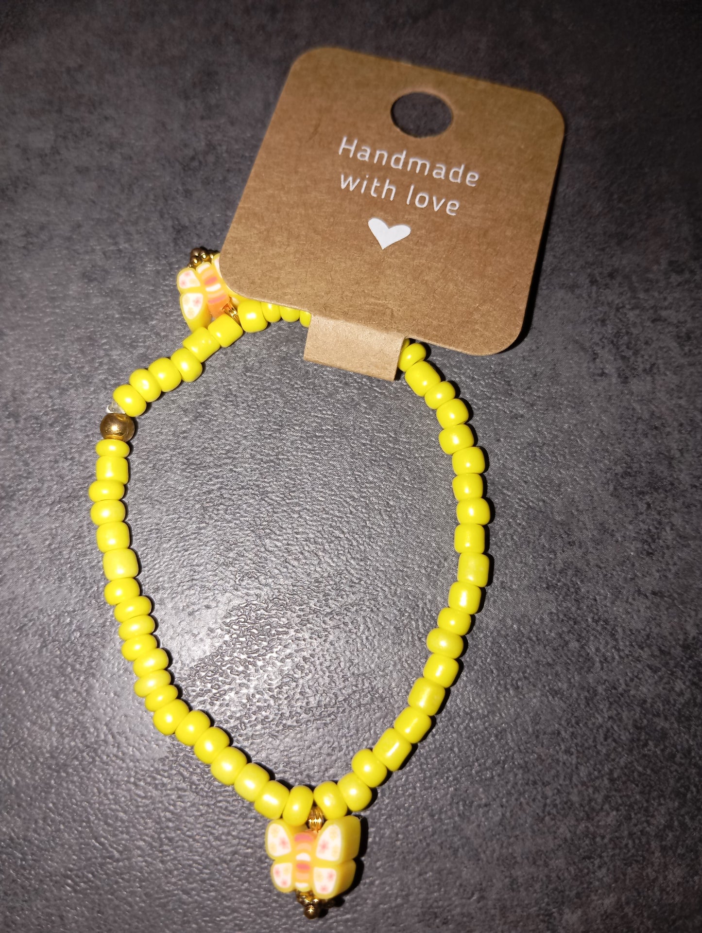 Armband Schmetterling 🦋 gelb
