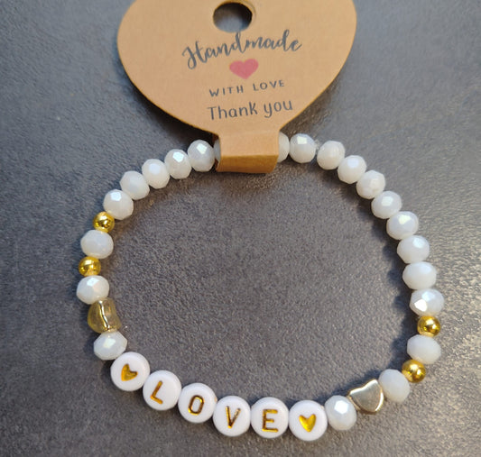 Armband White Romance