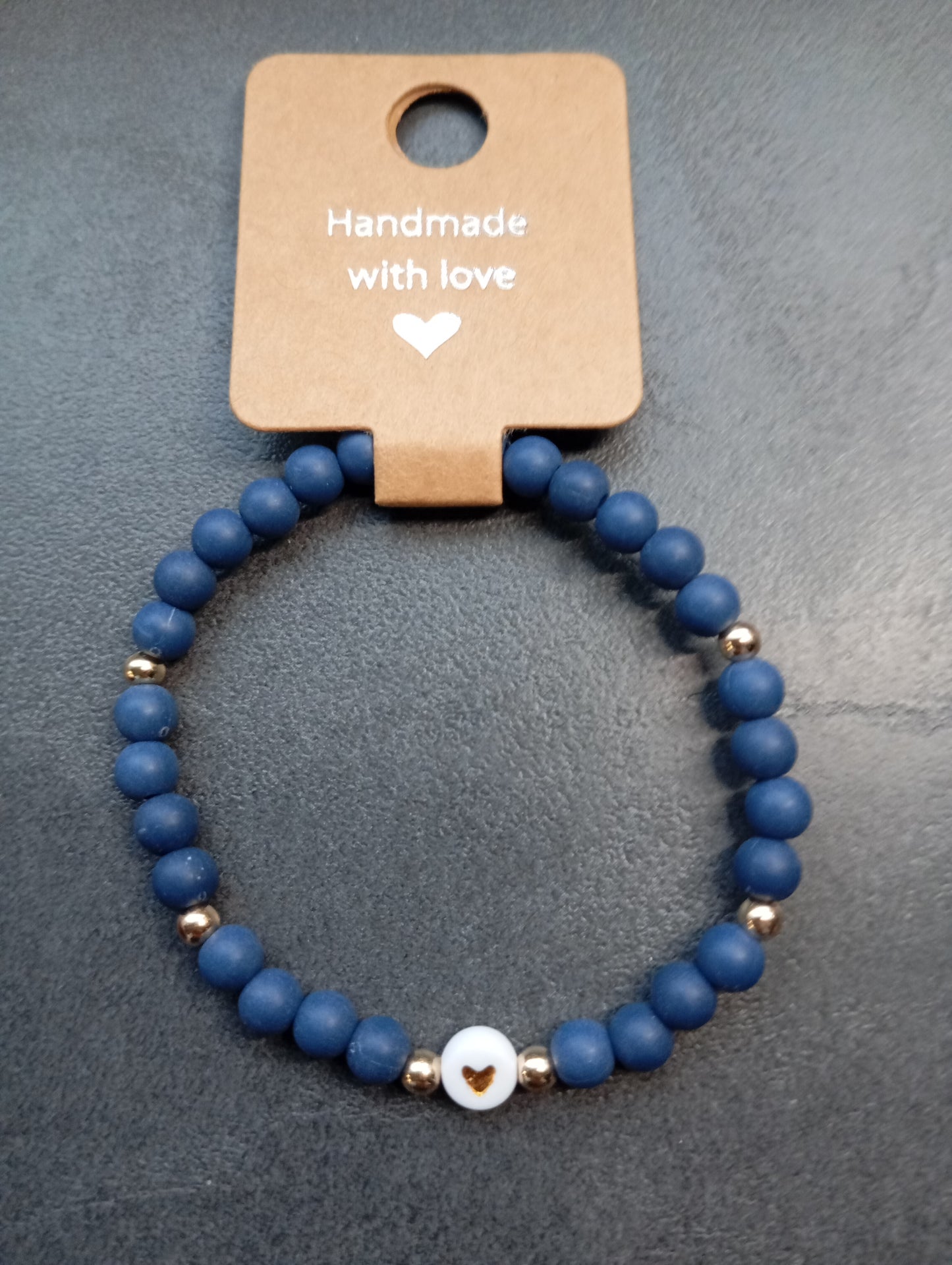 Armband 💙 Mitternachtsherz