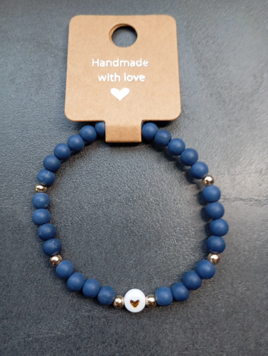 Armband 💙 Mitternachtsherz