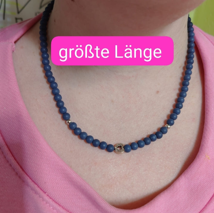 💖 Schmuckset „Frosted Heart“ – Halskette & Armband